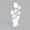 Lonneberg - Pelargon Fnsterprydnad Vit Stl 50 cm