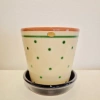 Nittsj Keramik - Blomkruka B2 Grn Prick 10 cm