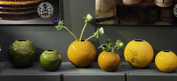 Nittsj keramik - Klotvas Ljusbrun Liten 14 cm