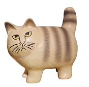 Keramikstudion Lisa Larson - Katt Moa Midi Gr�randig 16,5 cm