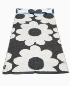Rotor Design - Flora Plastmatta Svart/Vit 70x250