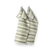 Axlings Linne - Kkshanddukar Gstabud Grn-offwhite 2-pack