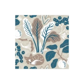 Axlings Linne - Hstrask Pappservetter Bl-Brun-Natur 40x40 cm