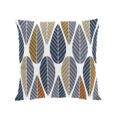 Arvidssons Kuddfodral Blader Bl�-Orange 47x47 cm