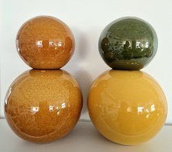 Nittsj keramik - Klotvas Ljusbrun Mellan 20 cm