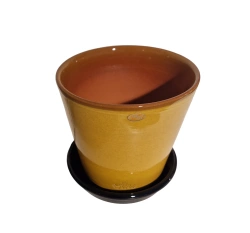 Nittsj� Keramik - Blomkruka B2 Lejongul 11 cm