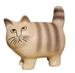 Keramikstudion Lisa Larson - Katt Moa Midi Gr�randig 16,5 cm