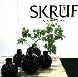 Skrufs Glasbruk - Pallo Vas Svart 33 cm