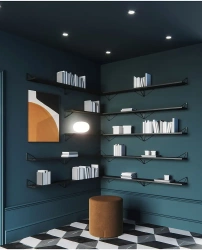 Maze Pythagoras Hyllplan Svart 80x20 cm