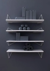 Maze Pythagoras Hyllpaket Vit 80x20 cm