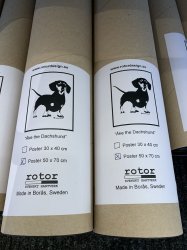 Rotor Design - Fransk bulldog affisch / poster 50x70 cm