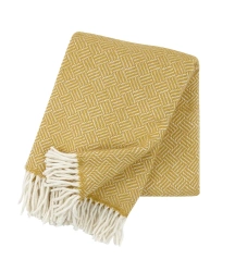 Klippan Yllefabrik Ullfilt Samba Gul 130x200