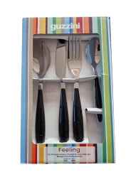 Guzzini - Feeling Bestickset Svart 24 delar