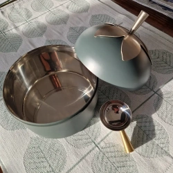 Klong - Blad Kaffeburk Grå Liten 15 cm