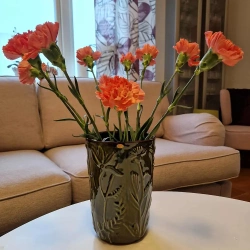 Nittsj Keramik - Flora-vas Cylindro Grn 20 cm