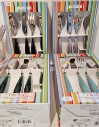Guzzini - Feeling Bestickset Lagoon green 24 delar