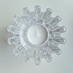 Orrans Glasbruk - Kugghjul Ljuslykta 10x6 cm