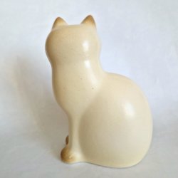 Keramikstudion Lisa Larson - Mns Katt Midi Vit 14,5