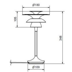 Belid Picasso Bordslampa Svart H348