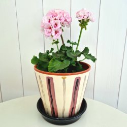 Nittsj Keramik - Blomkruka Sommar Rosa Lars Nilsson IV rstider