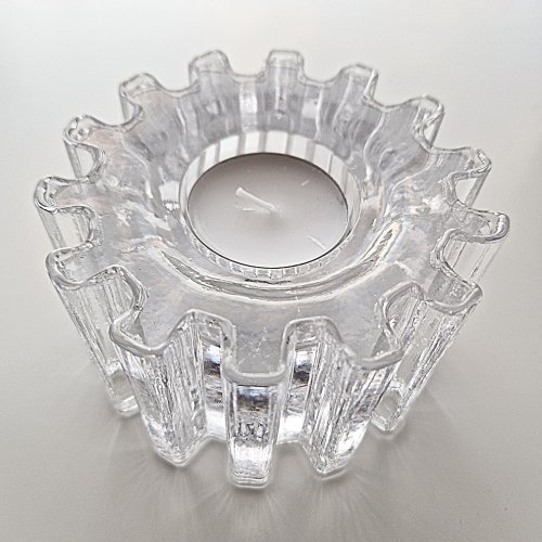 Orrans Glasbruk - Kugghjul Ljuslykta 10x6 cm