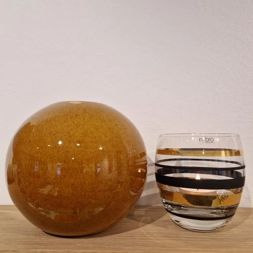 Nittsj keramik - Klotvas Ljusbrun Liten 14 cm