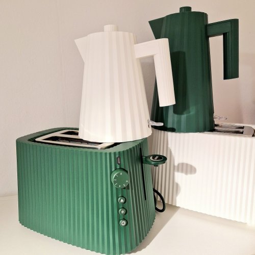 Alessi - Pliss Vattenkokare Vit 1 liter