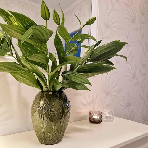 Nittsj Keramik - Flora-vas Bobina Grn 21 cm