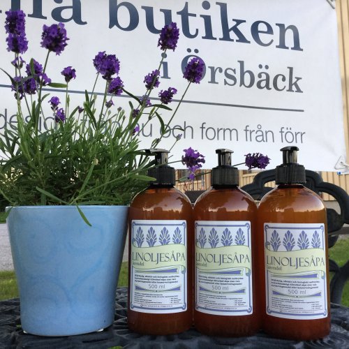 Grunne Linoljespa lavendel 0,5 l pumpflaska