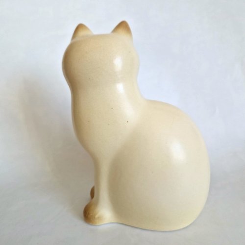 Keramikstudion Lisa Larson - Mns Katt Midi Vit 14,5