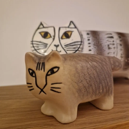 Keramikstudion Lisa Larson - Mika Katt Gr� 10 cm