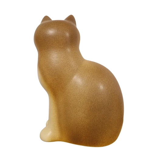 Keramikstudion Lisa Larson - Katt Murre Brun-vit 20,5 cm