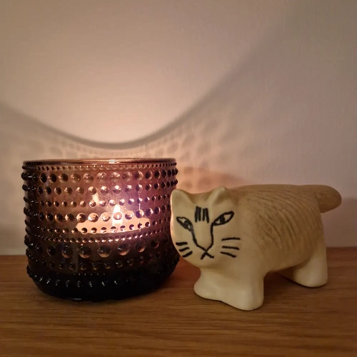 Keramikstudion Lisa Larson - Mika Katt Brun 10 cm