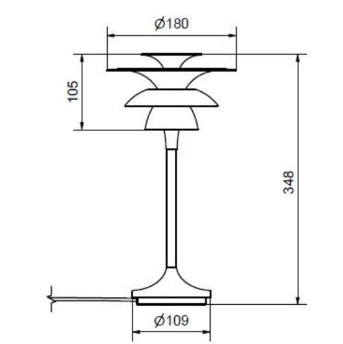 Belid Picasso Bordslampa Svart H348
