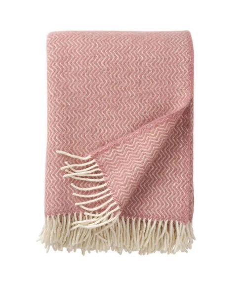 Klippan Yllefabrik Ullfilt Sorbet Rosa 130x200