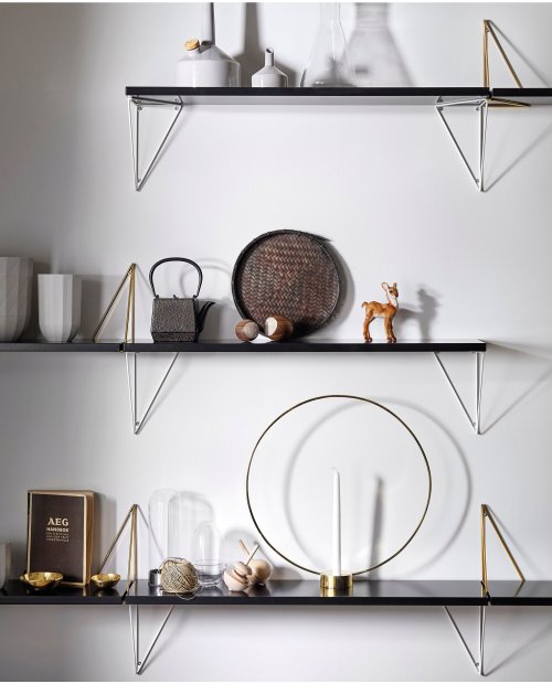 Maze Pythagoras Hyllplan Svart 80x20 cm