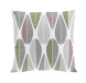 Arvidssons Kuddfodral Blader Rosa-Gr�-Gr�n 47x47 cm