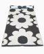 Rotor Design - Flora Plastmatta Svart/Vit 70x250