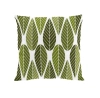 Arvidssons Kuddfodral Blader Gr�n  47x47 cm